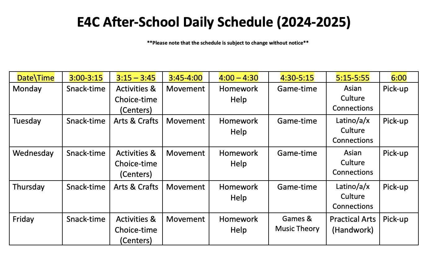 after school schedule 24-25