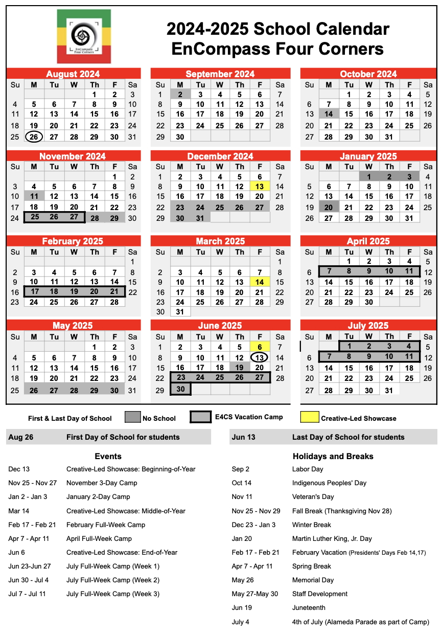 2024 2025 school calendar