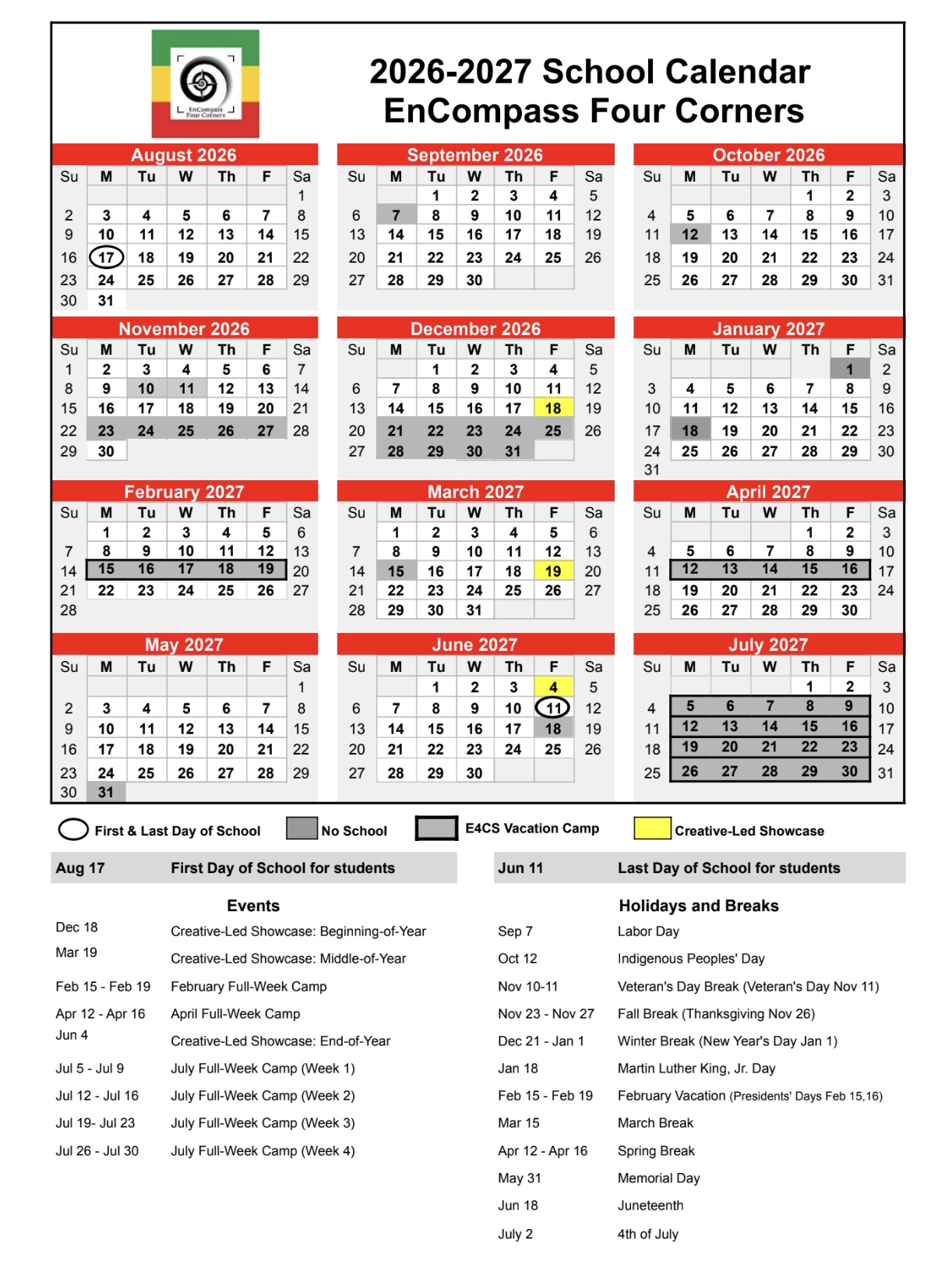 2026 2027 yearly calendar